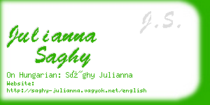 julianna saghy business card